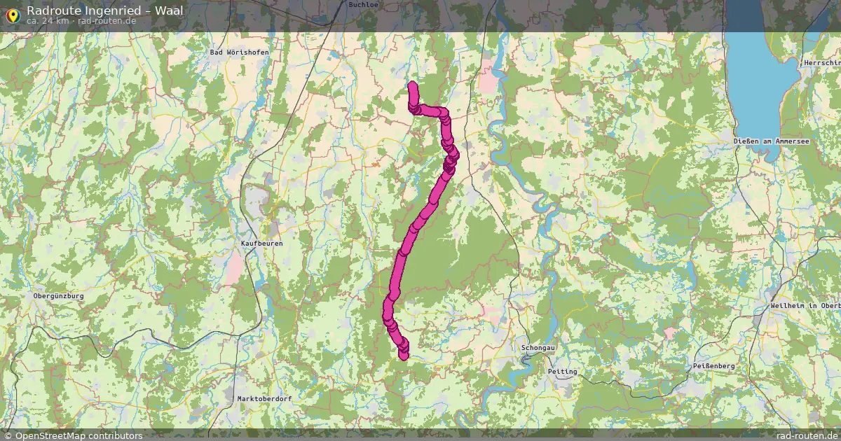 Radtour Ingenried – Waal