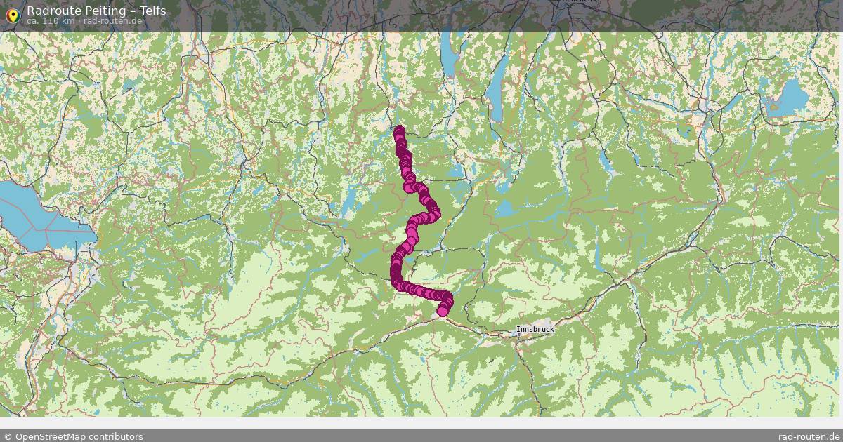 Fahrradroute Peiting – Telfs