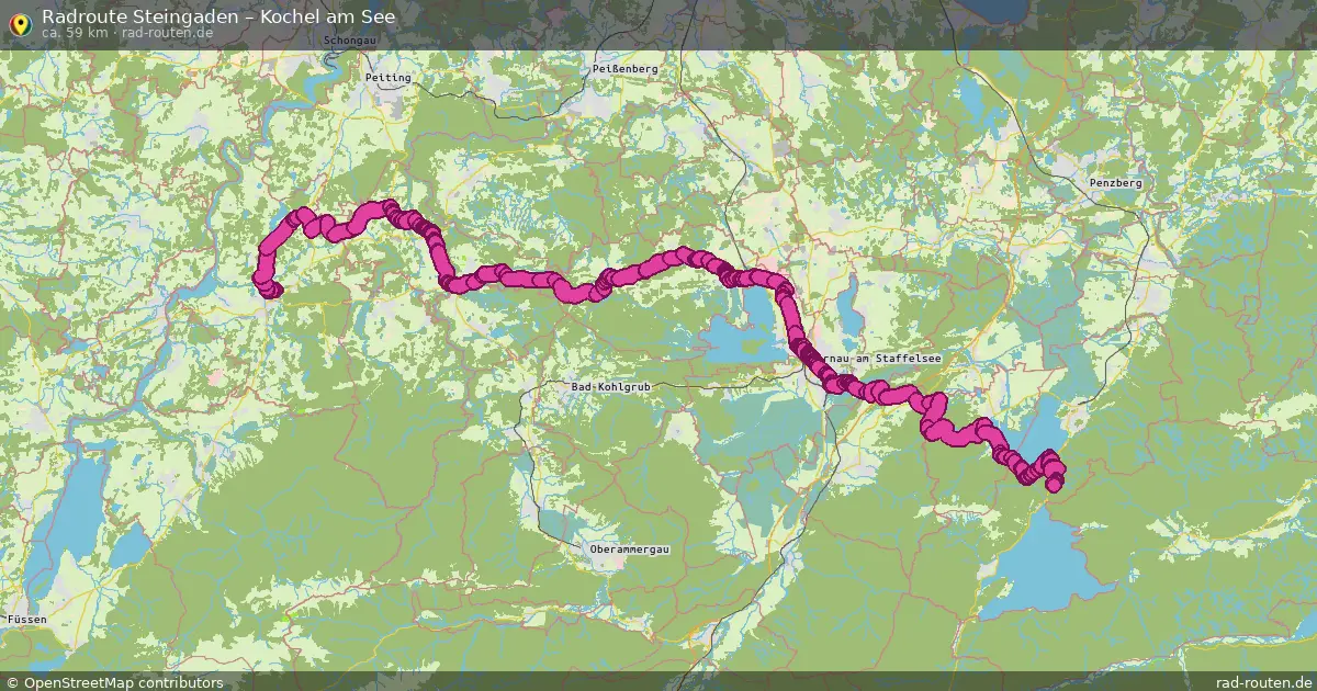 Radtour Steingaden – Kochel Am See