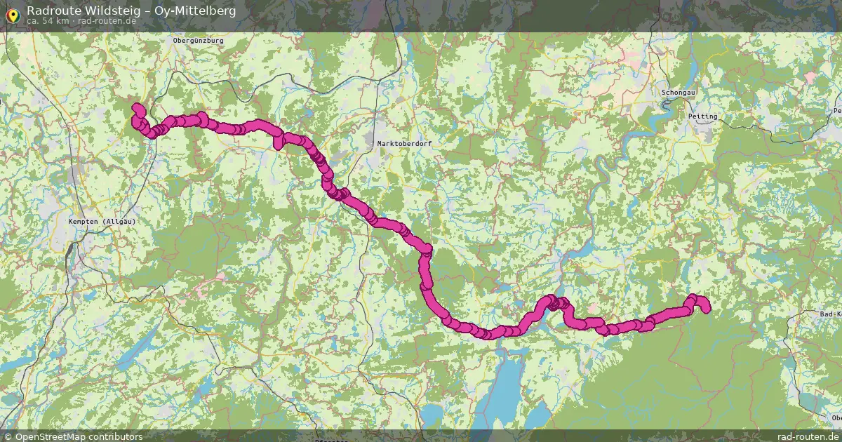 Radtour Wildsteig – Oy-Mittelberg