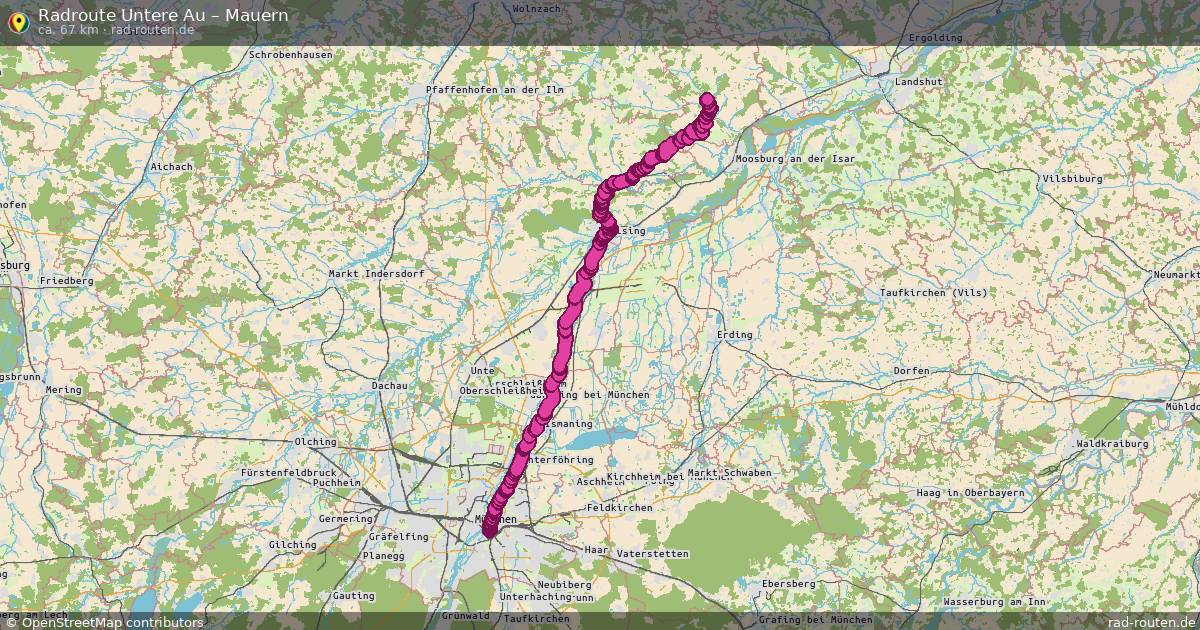 Fahrradroute Untere Au – Mauern