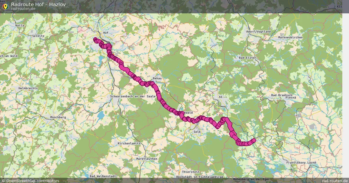 Radtour Hof – Hazlov