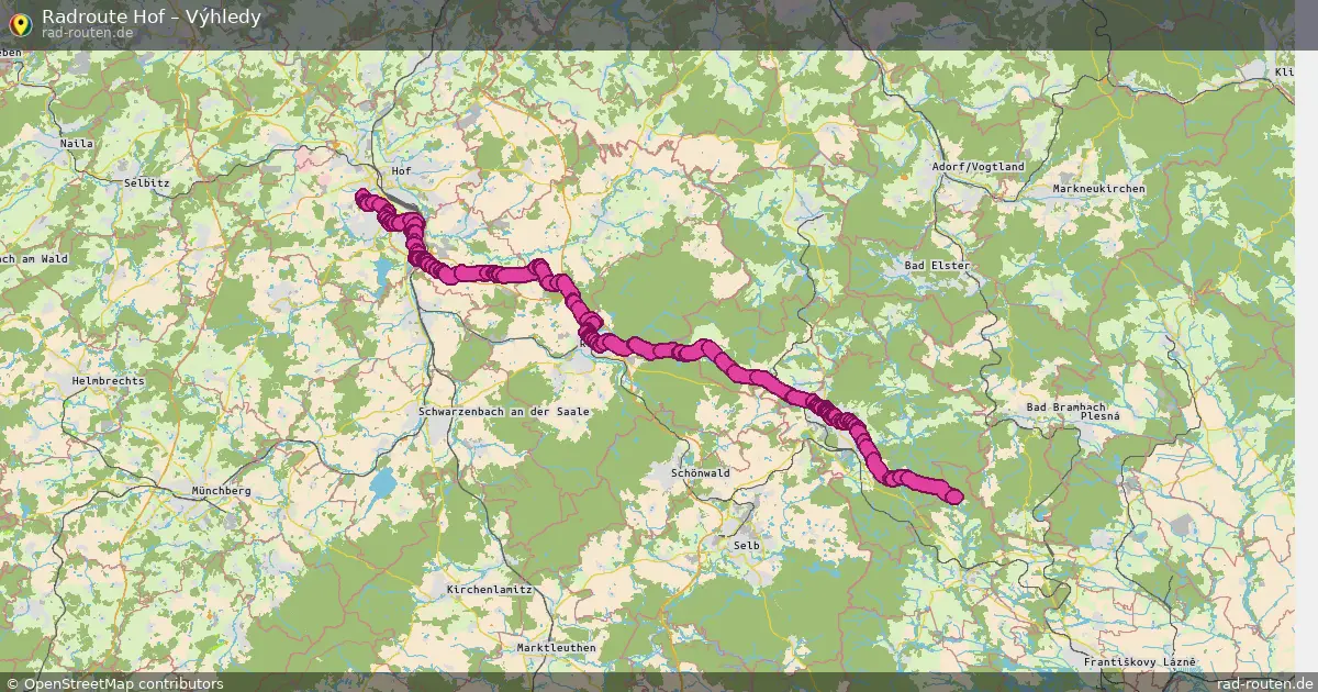 Radtour Hof – Výhledy
