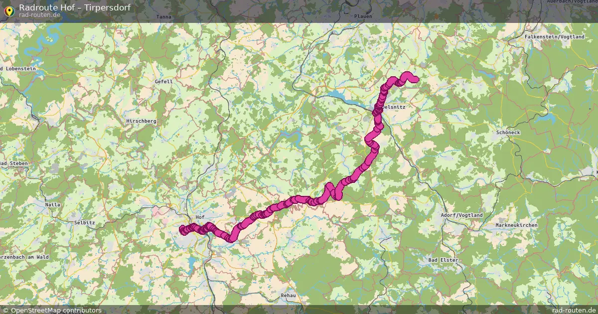Radtour Hof – Tirpersdorf