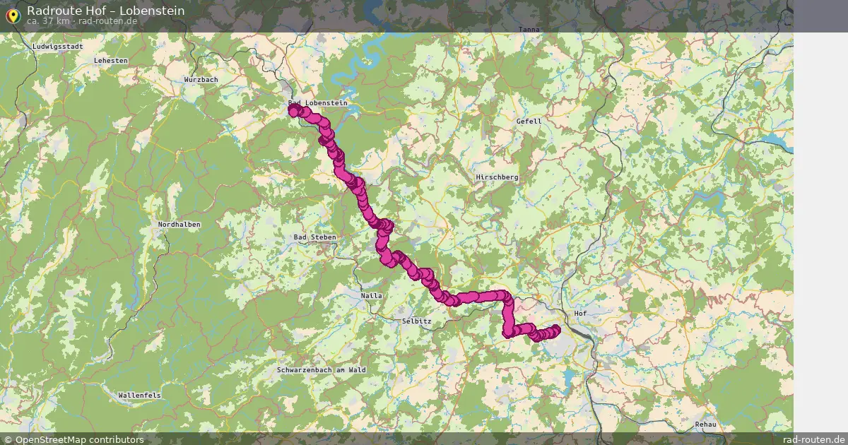 Radtour Hof – Lobenstein