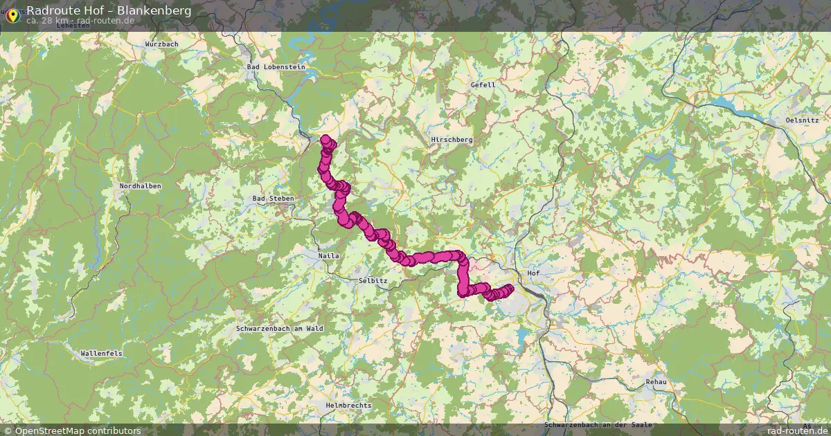 Radtour Hof – Blankenberg