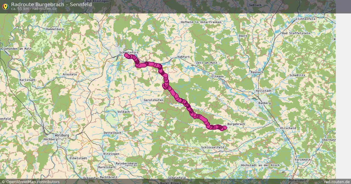 Radtour Burgebrach – Sennfeld