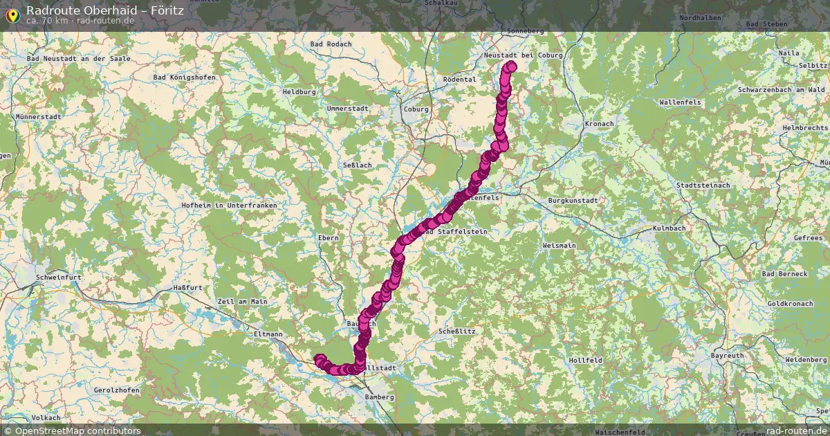 Fahrradroute Oberhaid – Föritz