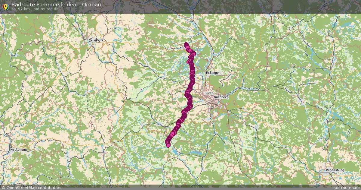 Radtour Pommersfelden – Ornbau