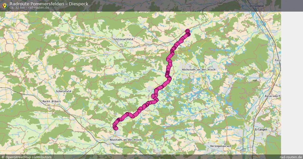 Radtour Pommersfelden – Diespeck