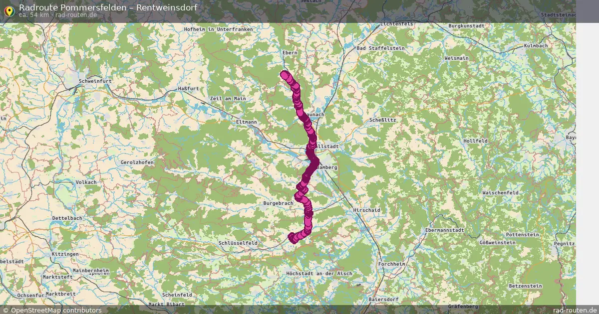 Radtour Pommersfelden – Rentweinsdorf