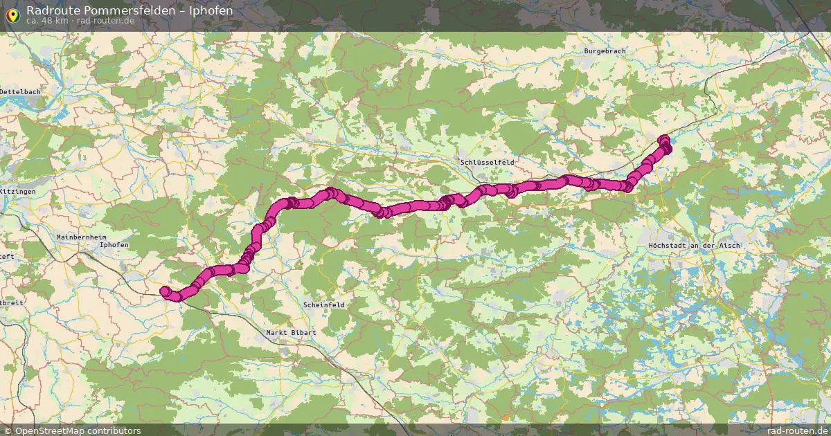 Radtour Pommersfelden – Iphofen