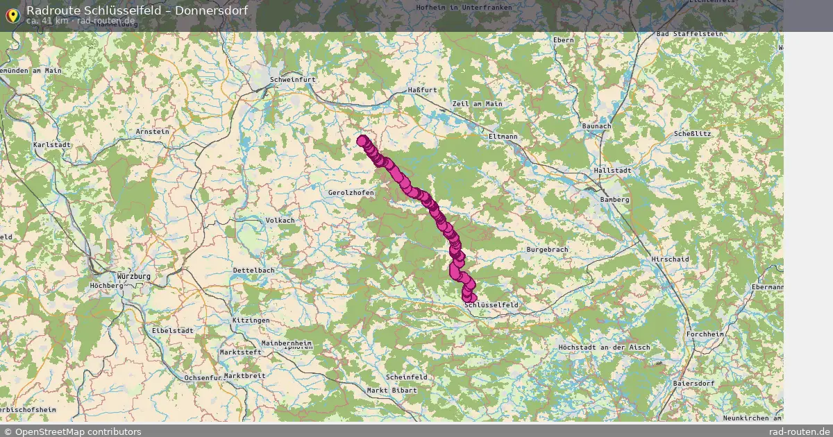 Radtour Schlüsselfeld – Donnersdorf