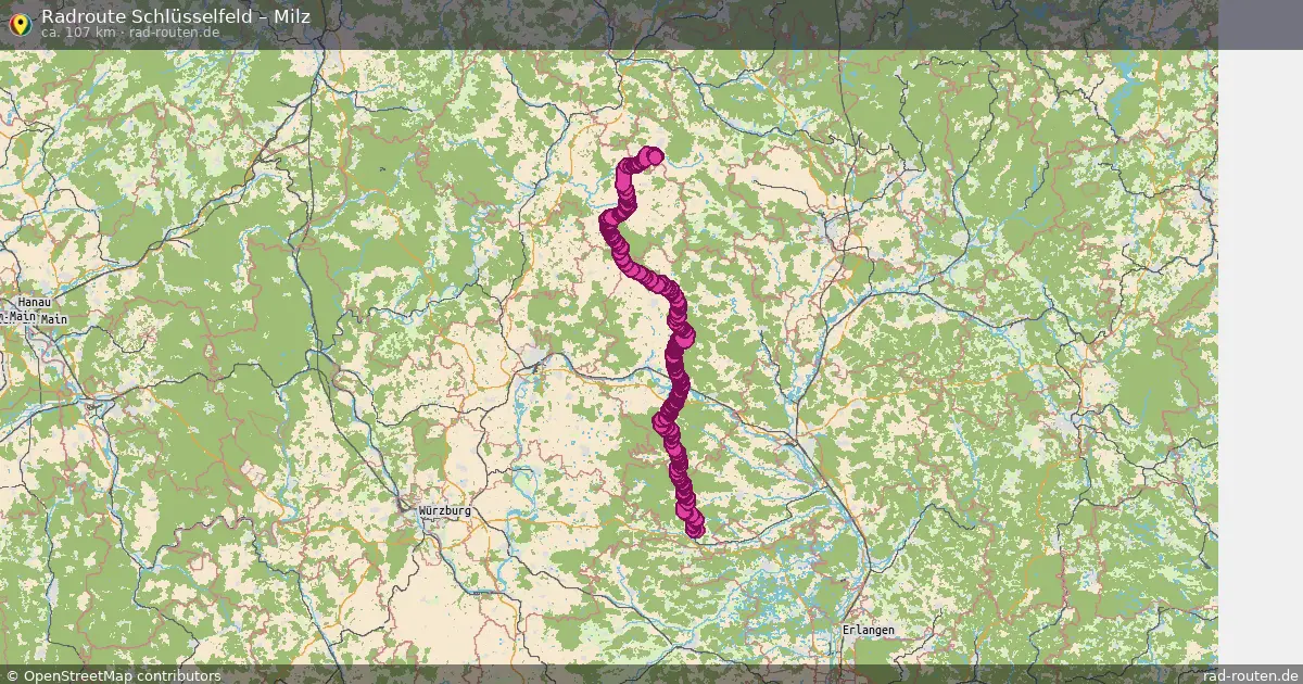 Radtour Schlüsselfeld – Milz
