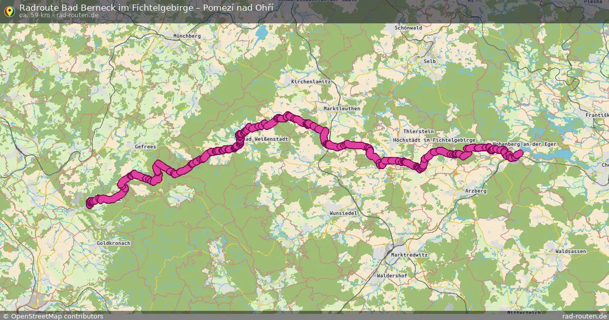 Radtour Bad Berneck Im Fichtelgebirge – Pomezí Nad Ohří