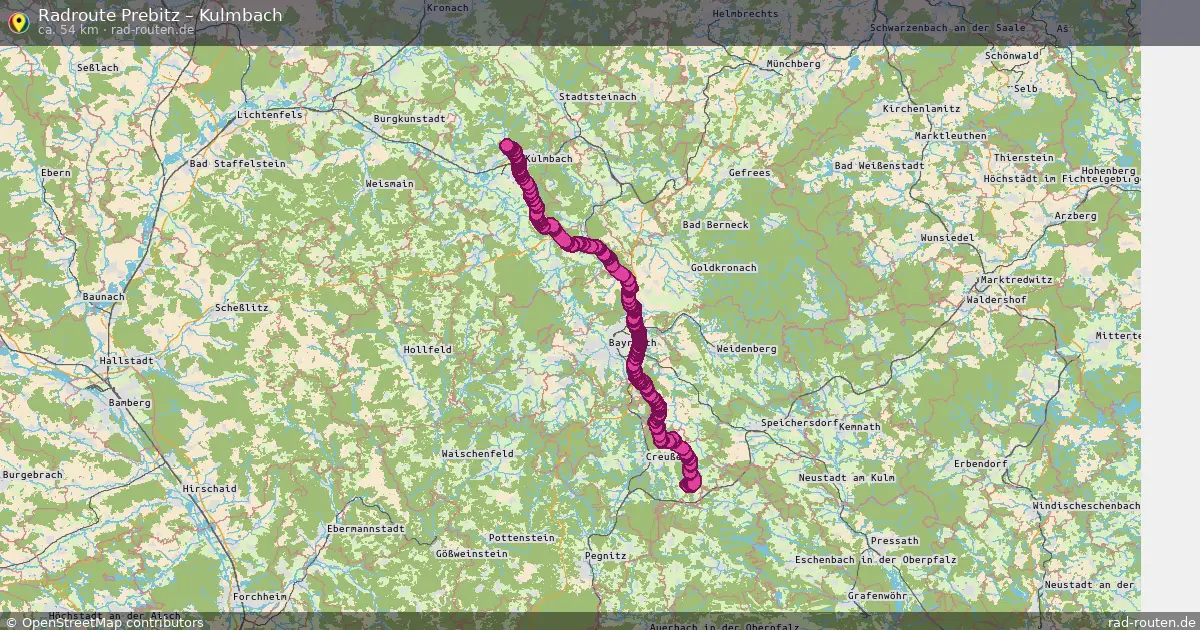 Radtour Prebitz – Kulmbach