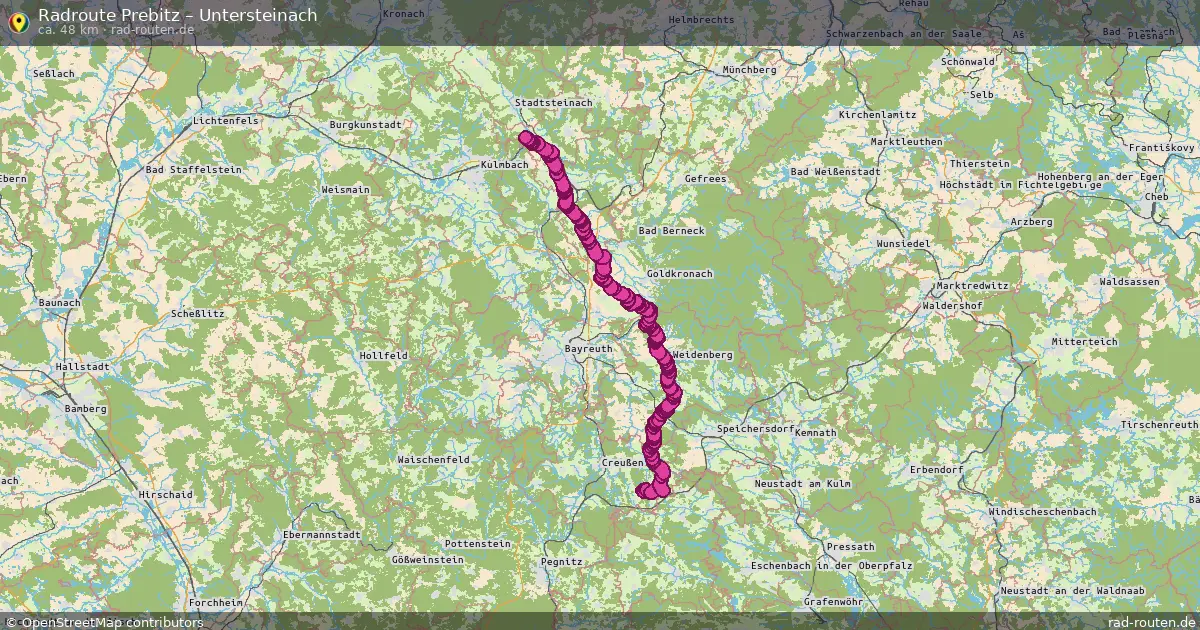 Radtour Prebitz – Untersteinach