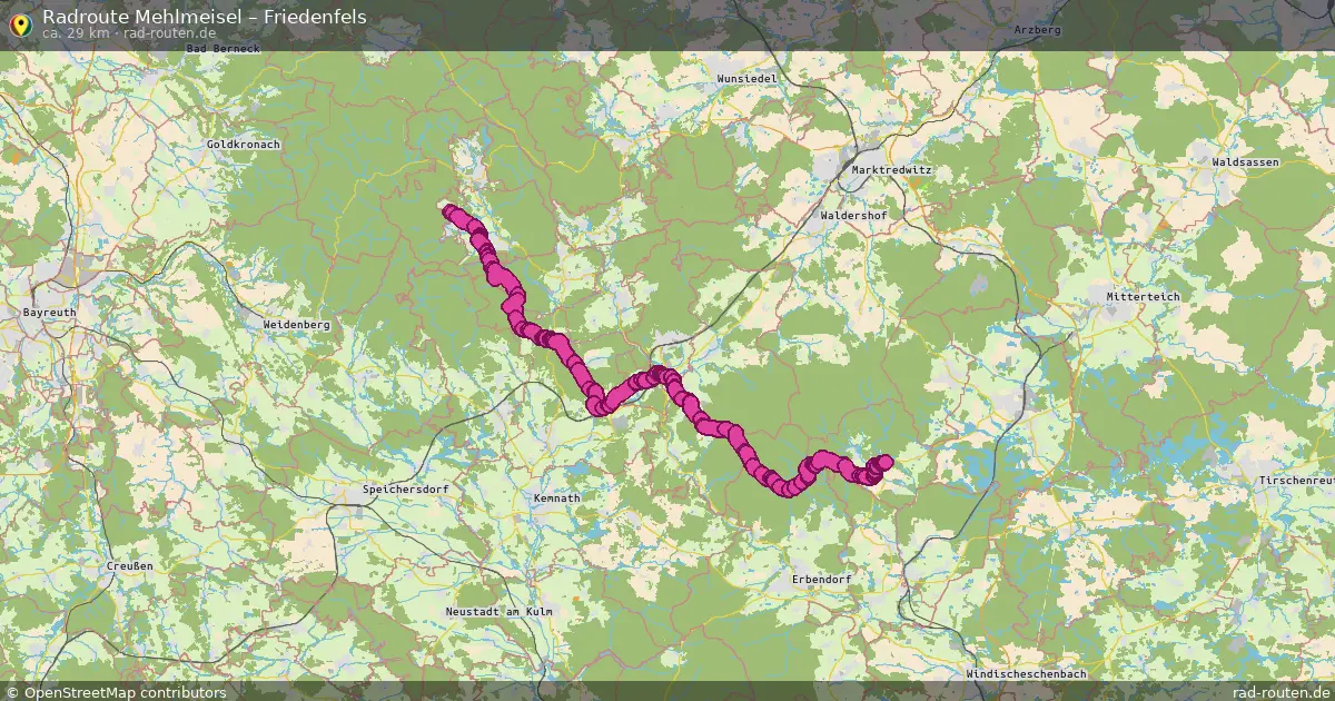 Radtour Mehlmeisel – Friedenfels