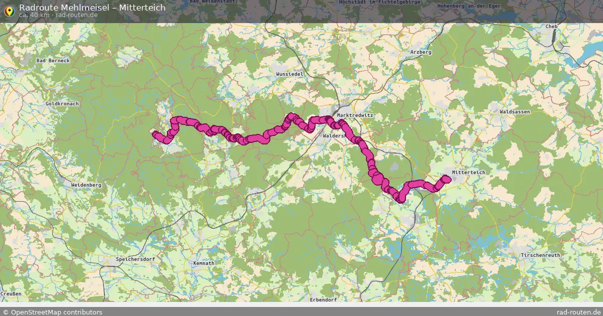 Radtour Mehlmeisel – Mitterteich