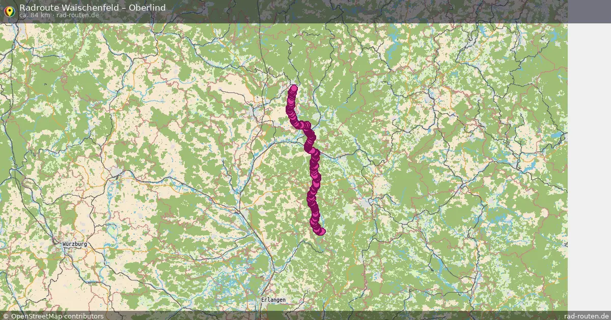 Fahrradroute Waischenfeld – Oberlind