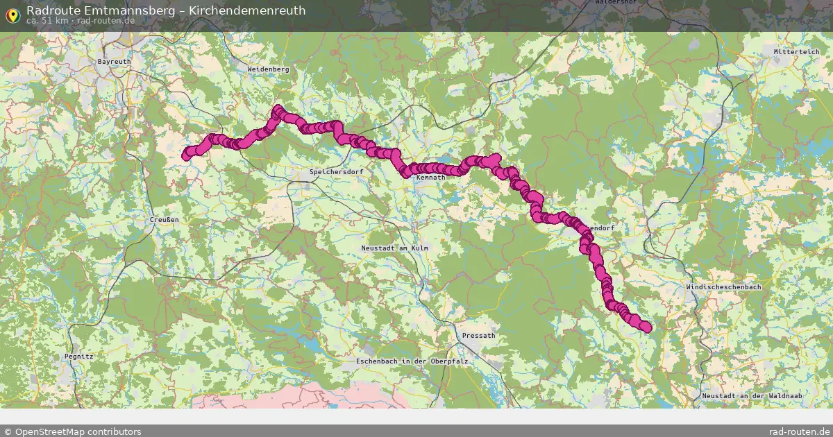 Radtour Emtmannsberg – Kirchendemenreuth