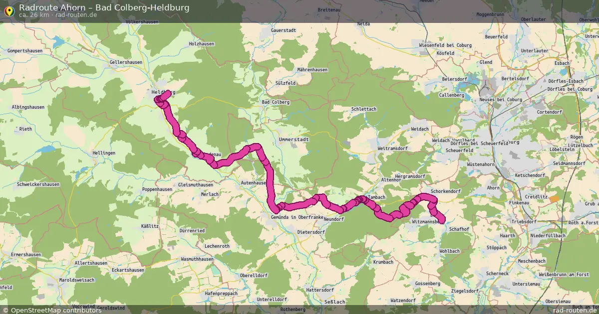 Radtour Ahorn – Bad Colberg-Heldburg