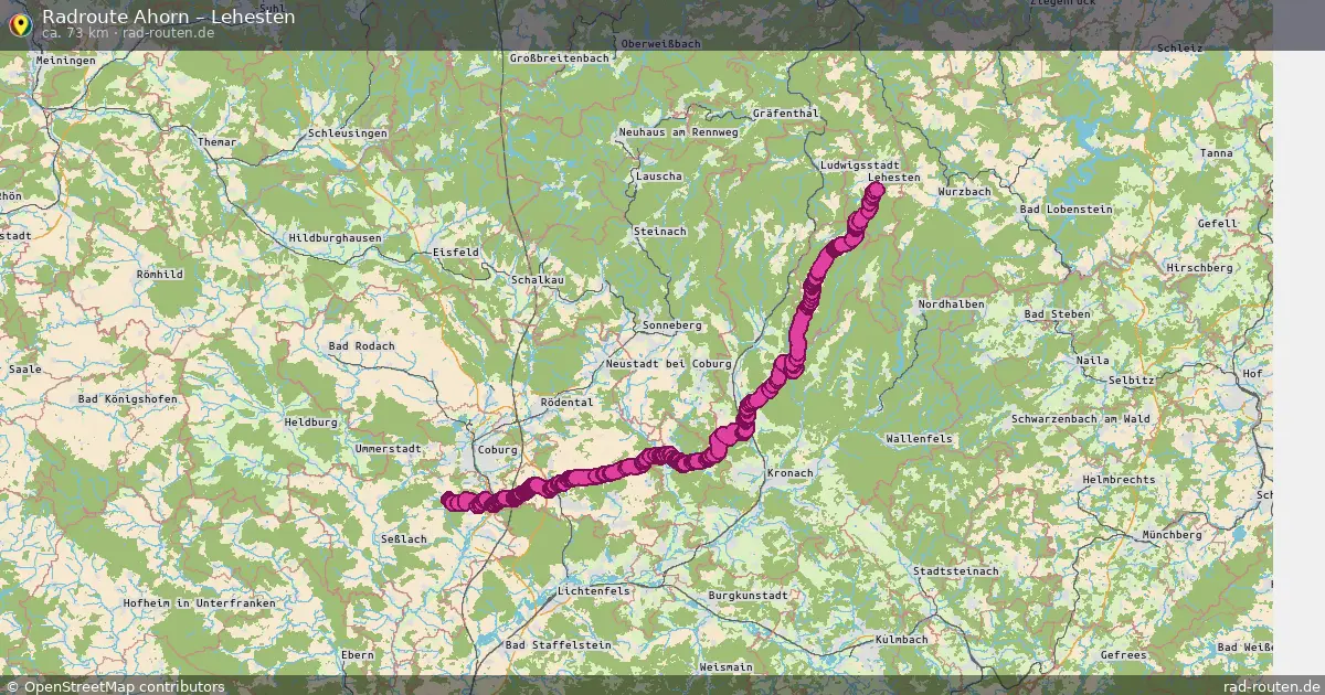Radtour Ahorn – Lehesten
