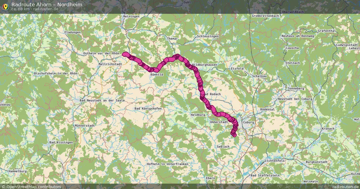 Radtour Ahorn – Nordheim