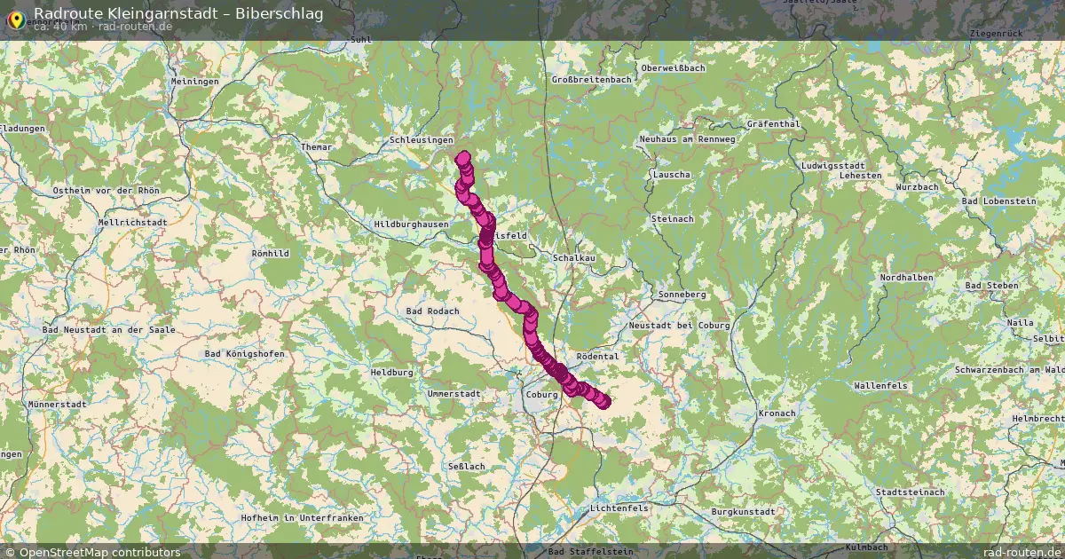 Radtour Kleingarnstadt – Biberschlag