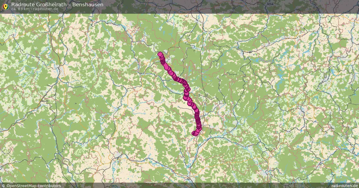 Radtour Großheirath – Benshausen