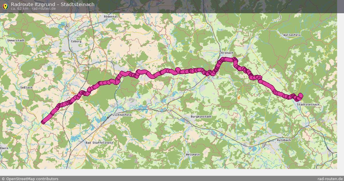 Fahrradroute Itzgrund – Stadtsteinach