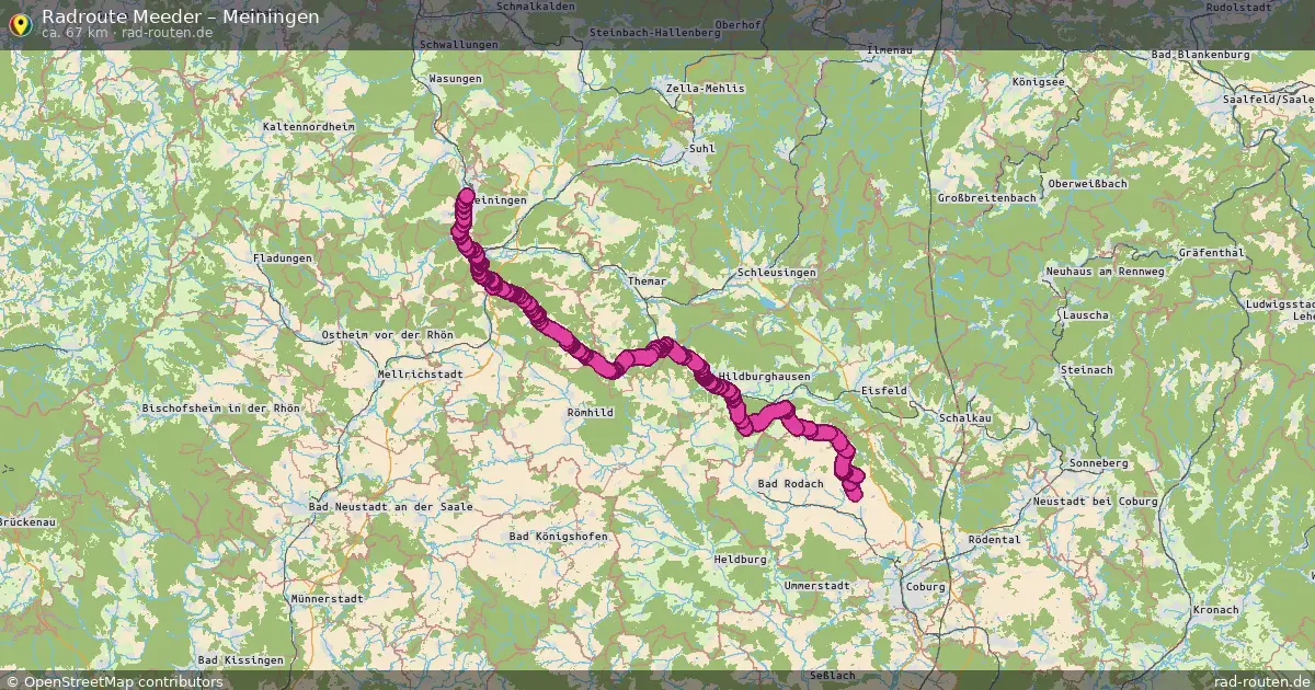Radtour Meeder – Meiningen