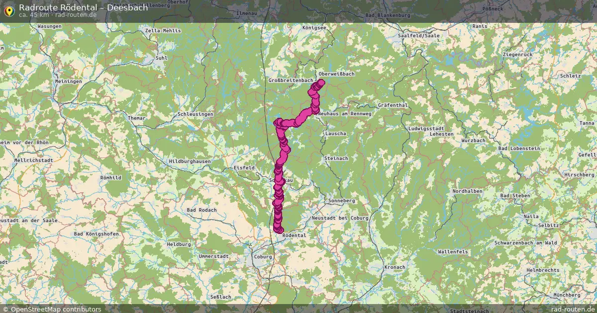 Radtour Rödental – Deesbach