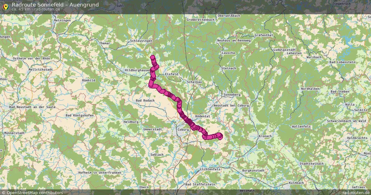 Radtour Sonnefeld – Auengrund