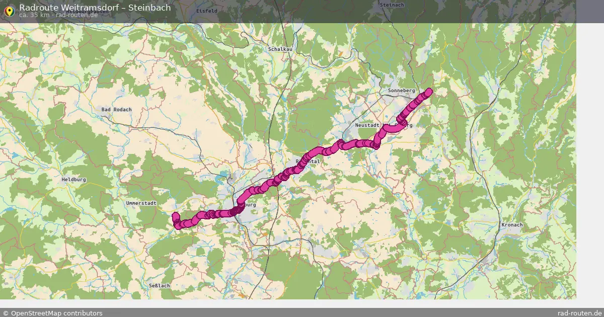 Radtour Weitramsdorf – Steinbach