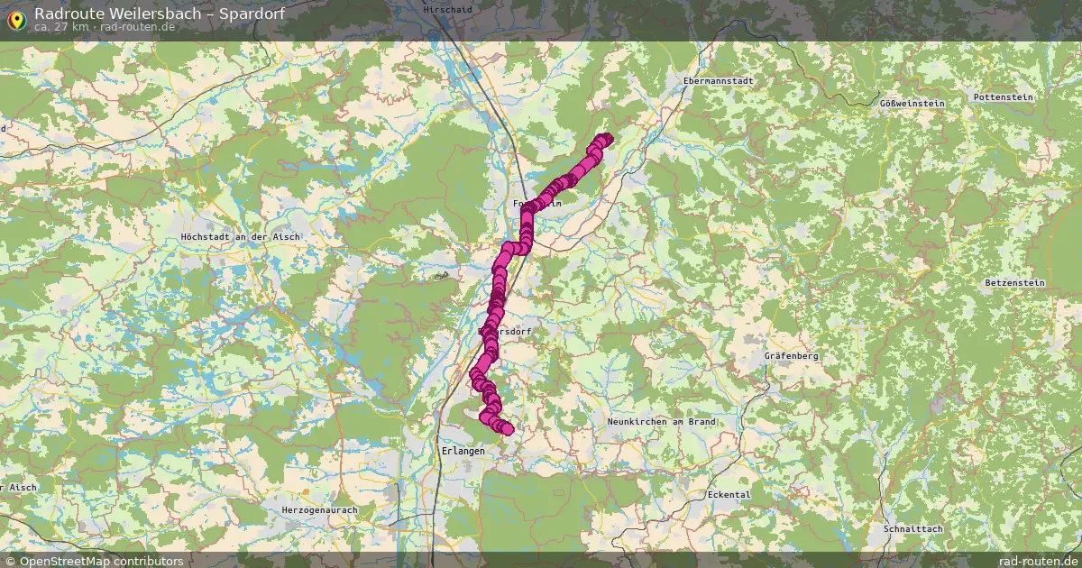 Radtour Weilersbach – Spardorf