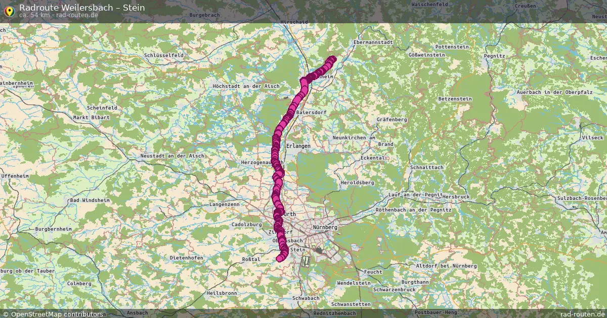 Radtour Weilersbach – Stein