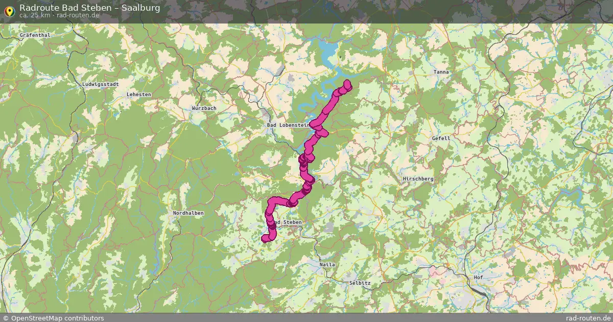 Radtour Bad Steben – Saalburg