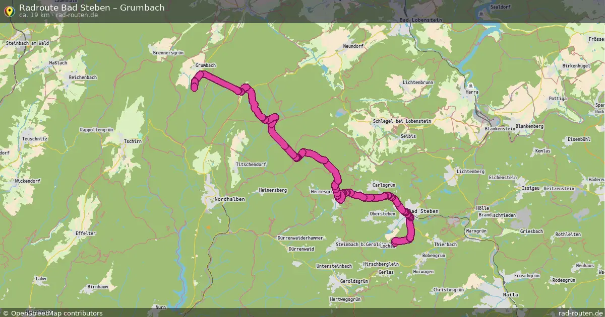 Radtour Bad Steben – Grumbach