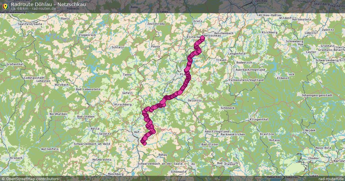 Fahrradroute Döhlau – Netzschkau