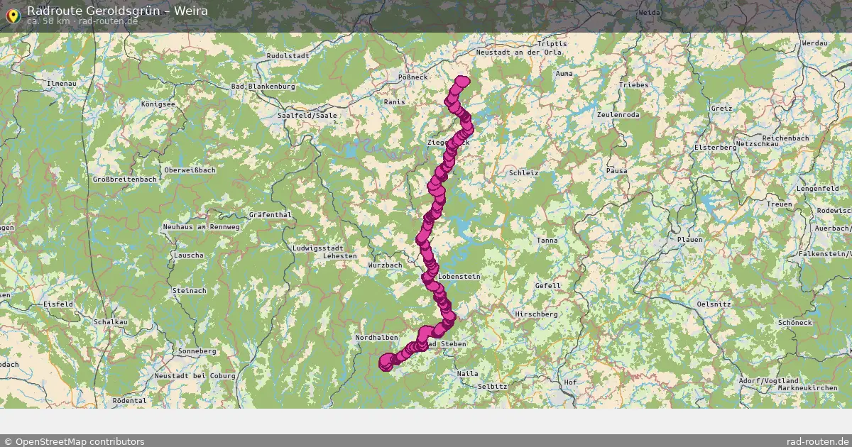 Radtour Geroldsgrün – Weira