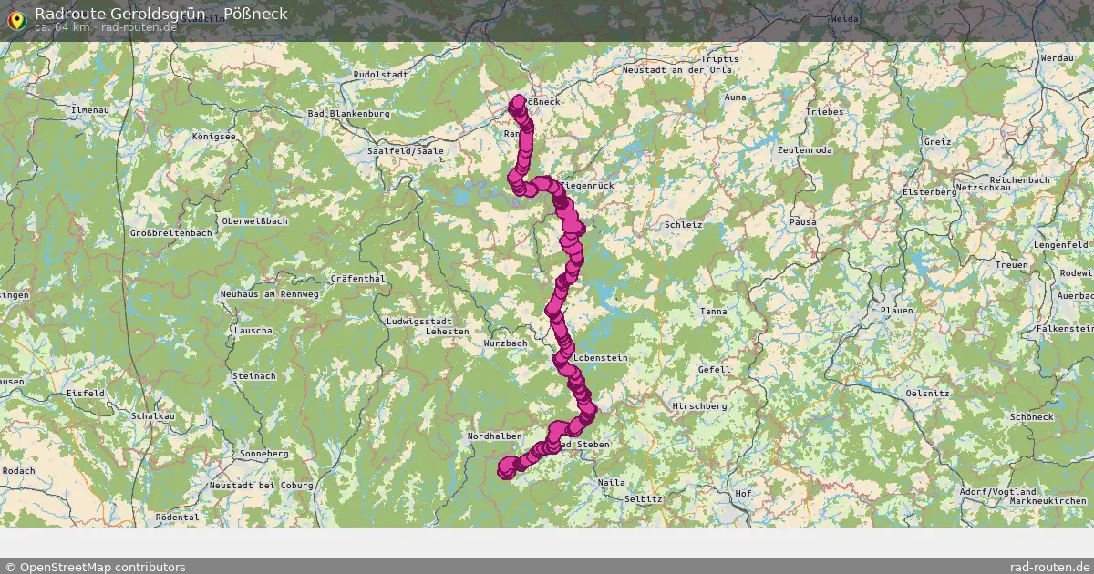 Radtour Geroldsgrün – Pößneck
