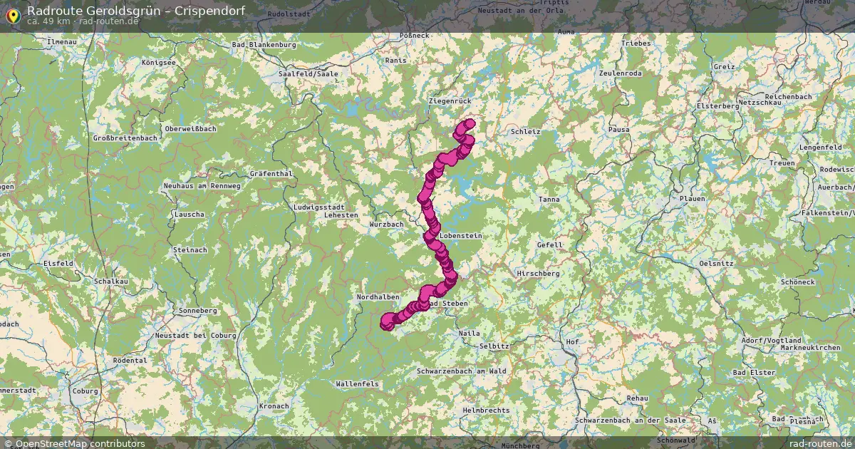 Radtour Geroldsgrün – Crispendorf