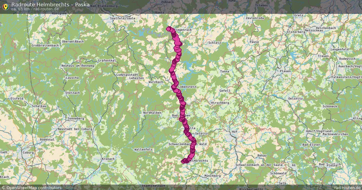 Radtour Helmbrechts – Paska