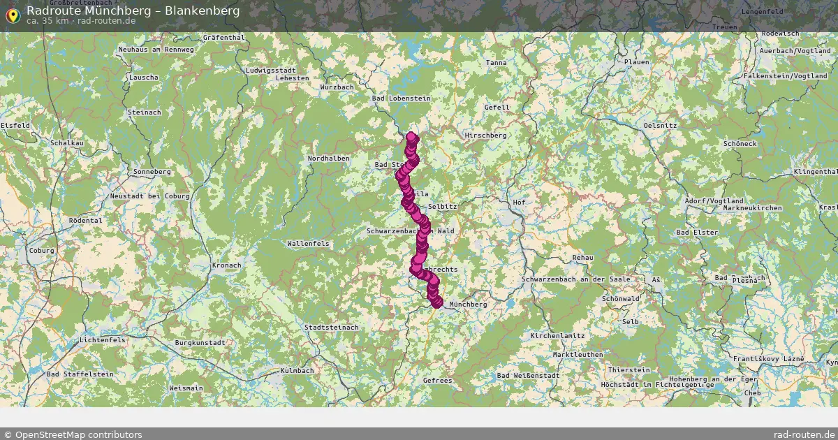 Radtour Münchberg – Blankenberg
