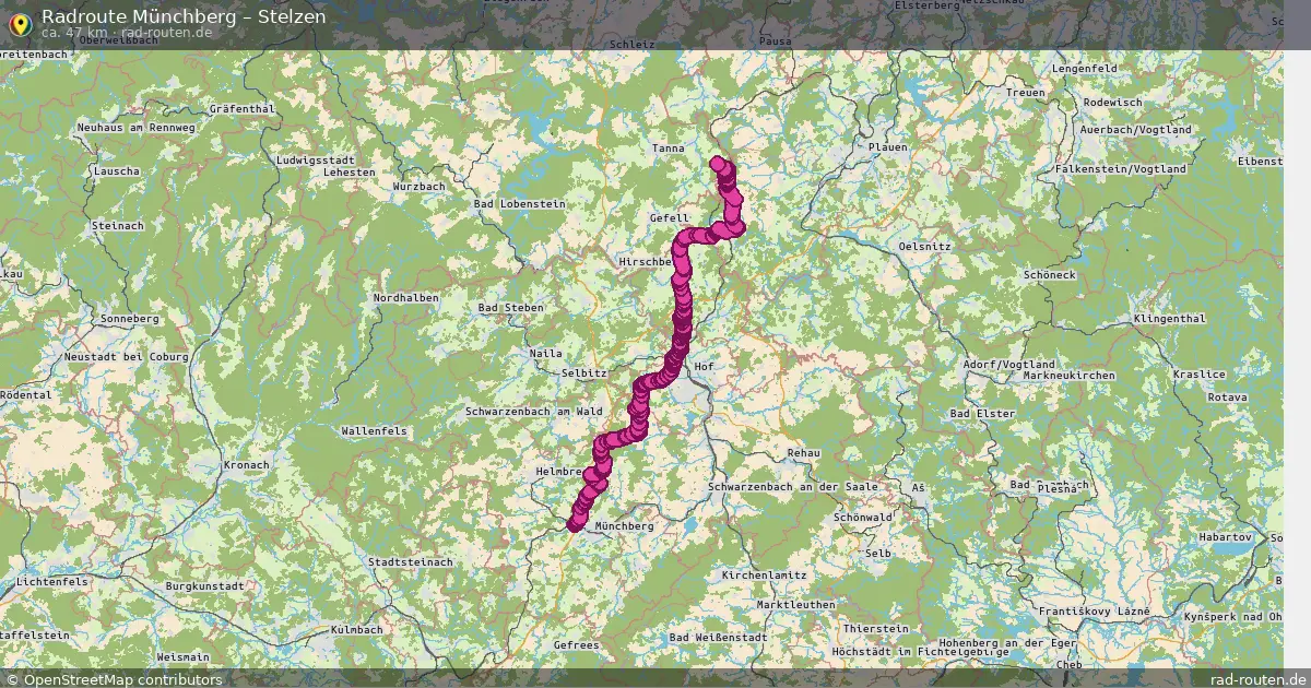 Radtour Münchberg – Stelzen