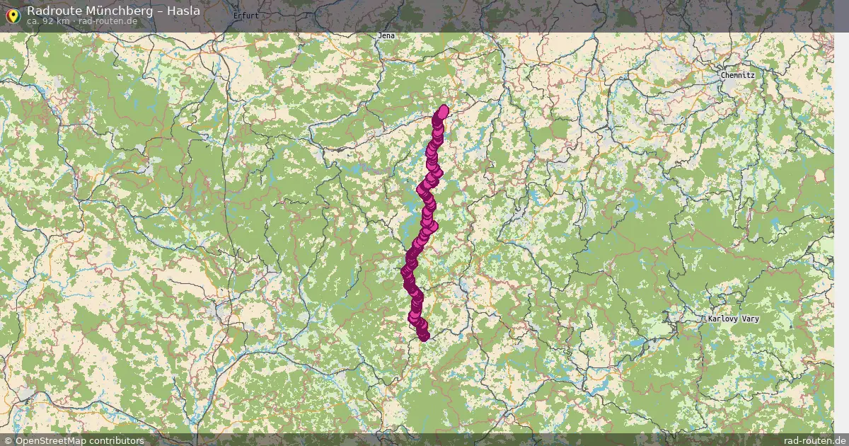 Radtour Münchberg – Hasla