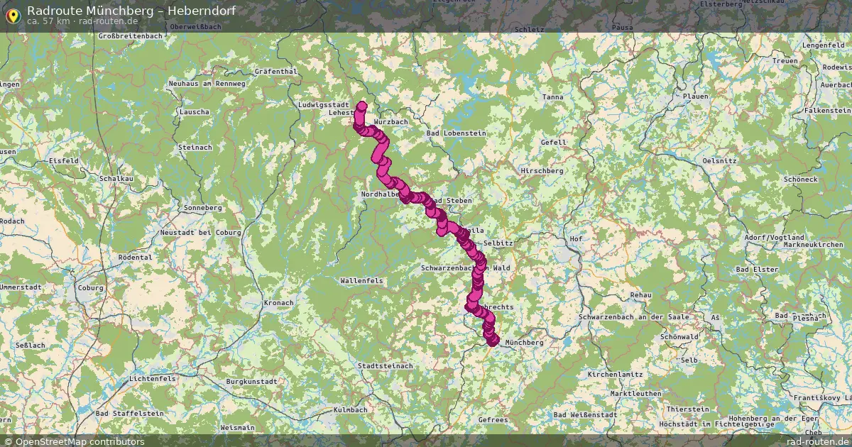 Radtour Münchberg – Heberndorf