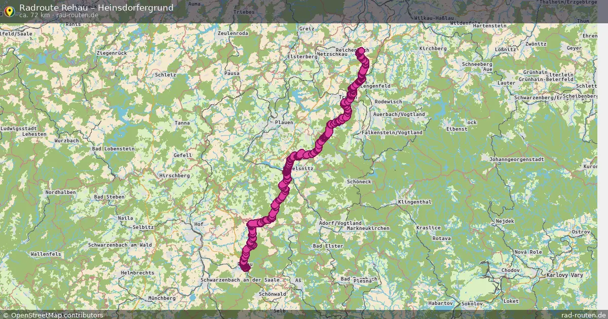 Radtour Rehau – Heinsdorfergrund
