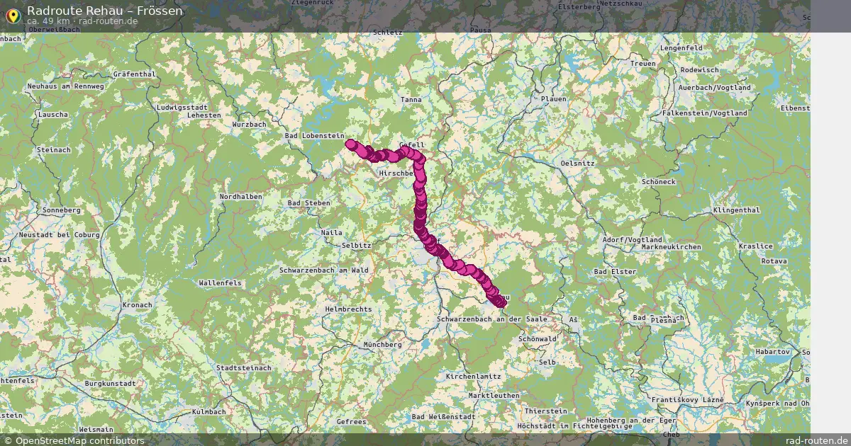 Radtour Rehau – Frössen